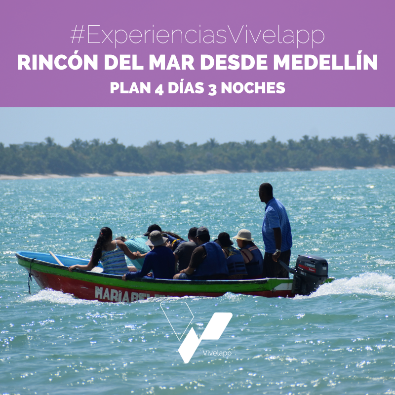 Vivelapp en Rincón del Mar desde Medellín (4 días, 3 noches)